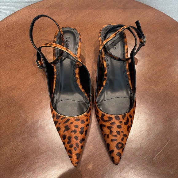 NWOT NA-KD Leather Pointy Ankle Strap Pumps, Size 5.5 - Picture 9 of 15